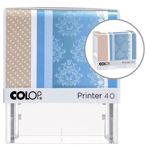 Colop Printer IQ40 Lady Line - biay-niebieski