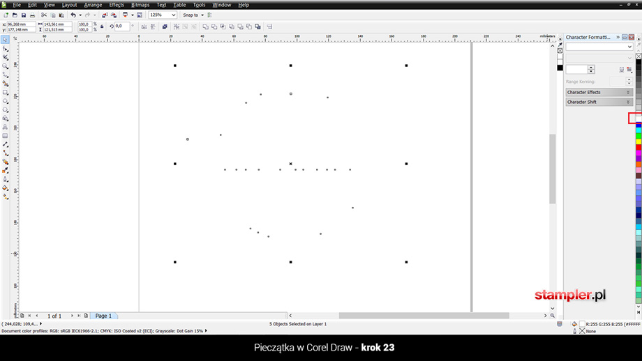 Jak zrobi prost piecztk w Corel Draw (wersja pl i ang)