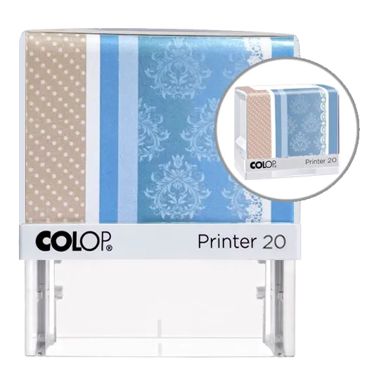 Colop Printer IQ20 Lady Line - biay-niebieski