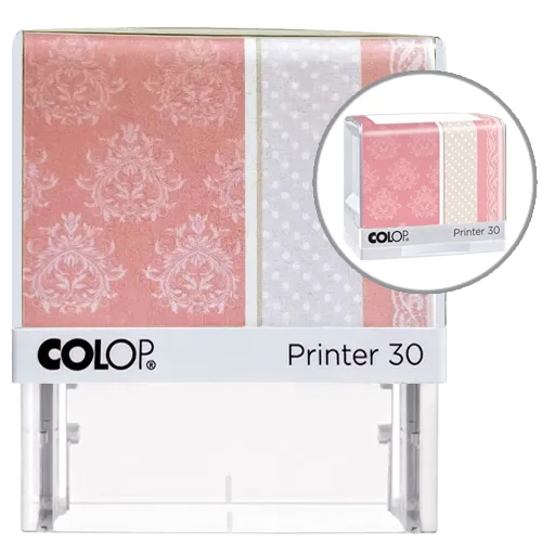 Colop Printer IQ30 Lady Line - biały-różowy
