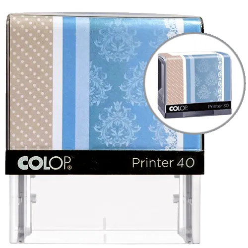 Colop Printer IQ40 Lady Line - czarny-niebieski