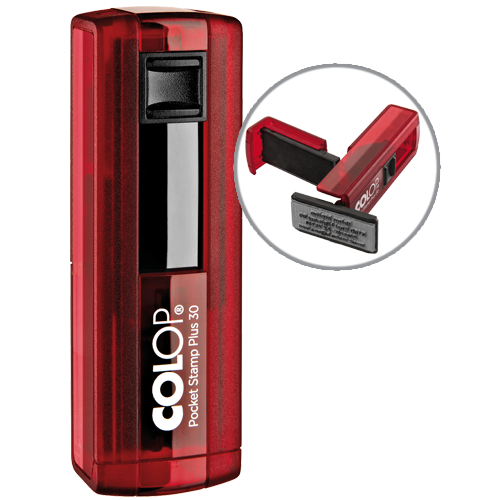 Colop Pocket Plus 30 - ruby