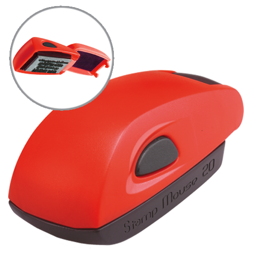 Colop Stamp Mouse 20 - czerwony